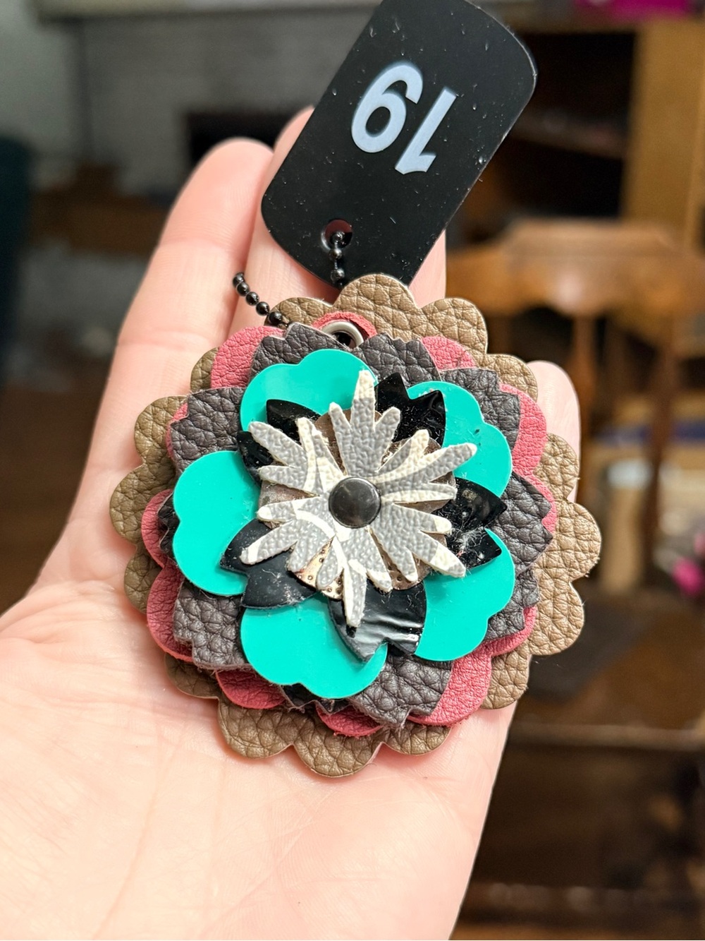 Handmade Floral Bag Charm